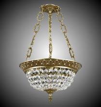 American Brass & Crystal PD8212-P-04G - Three Light Pendant